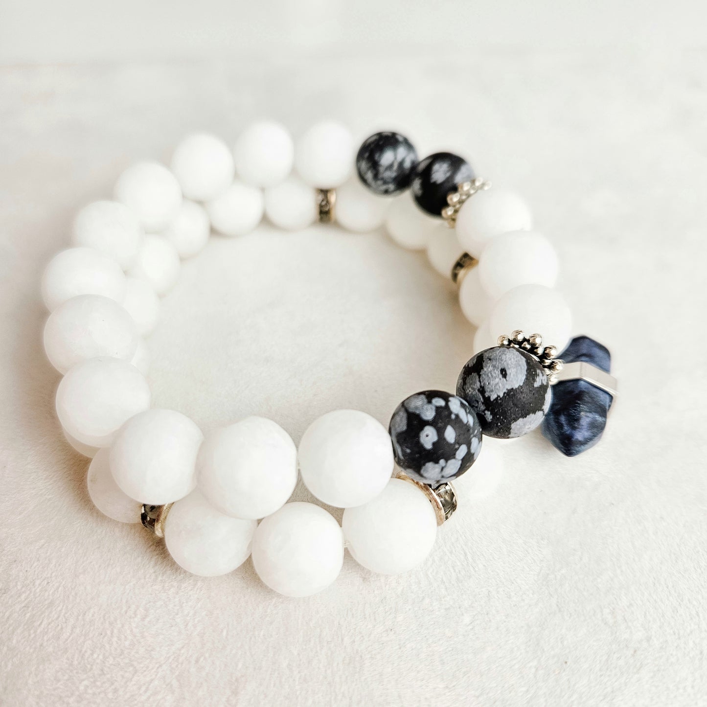 Stacking Gemstone Layering Bracelet Set