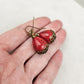 Ruby Red Dangle Drop Earrings
