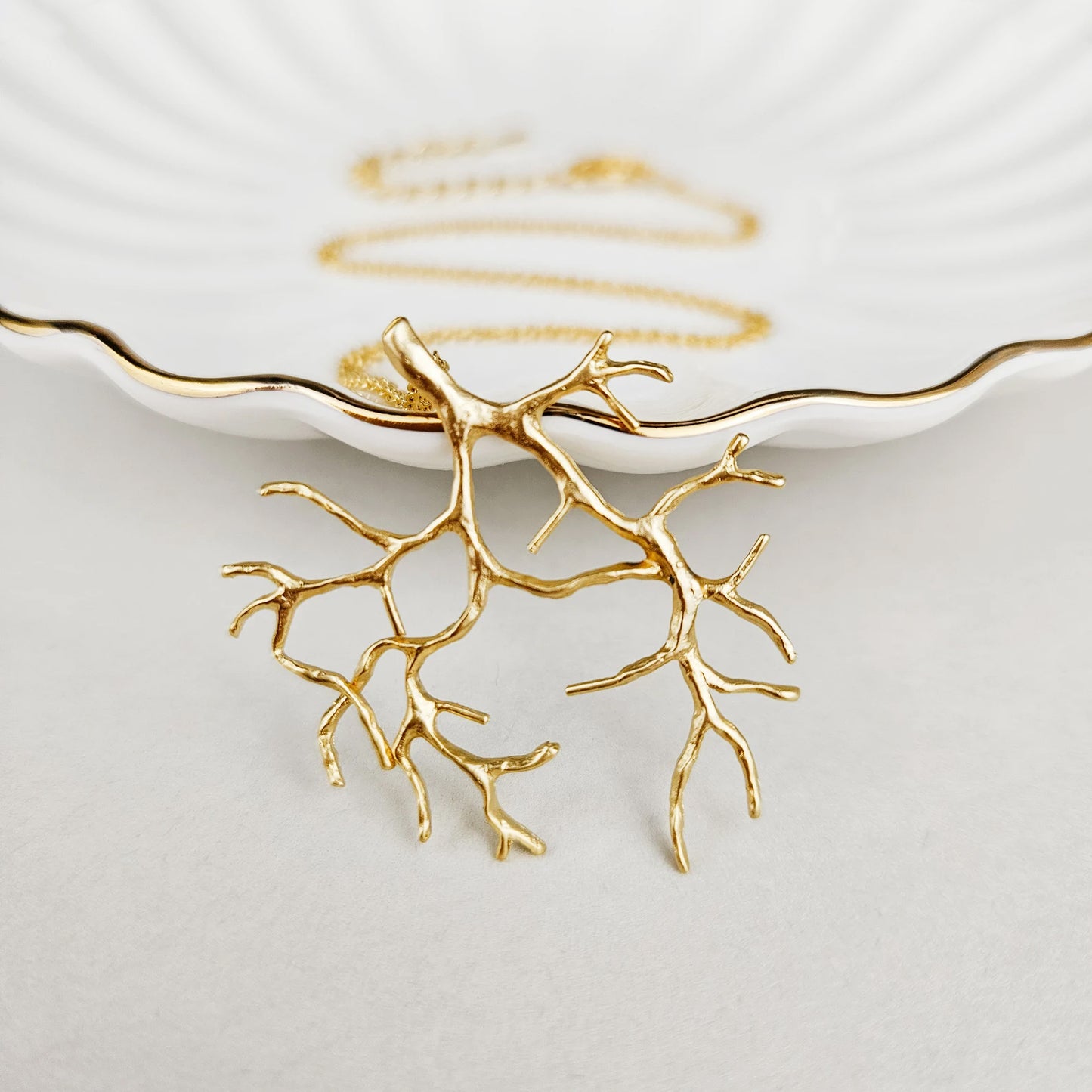 Gold Branch Layering Necklace