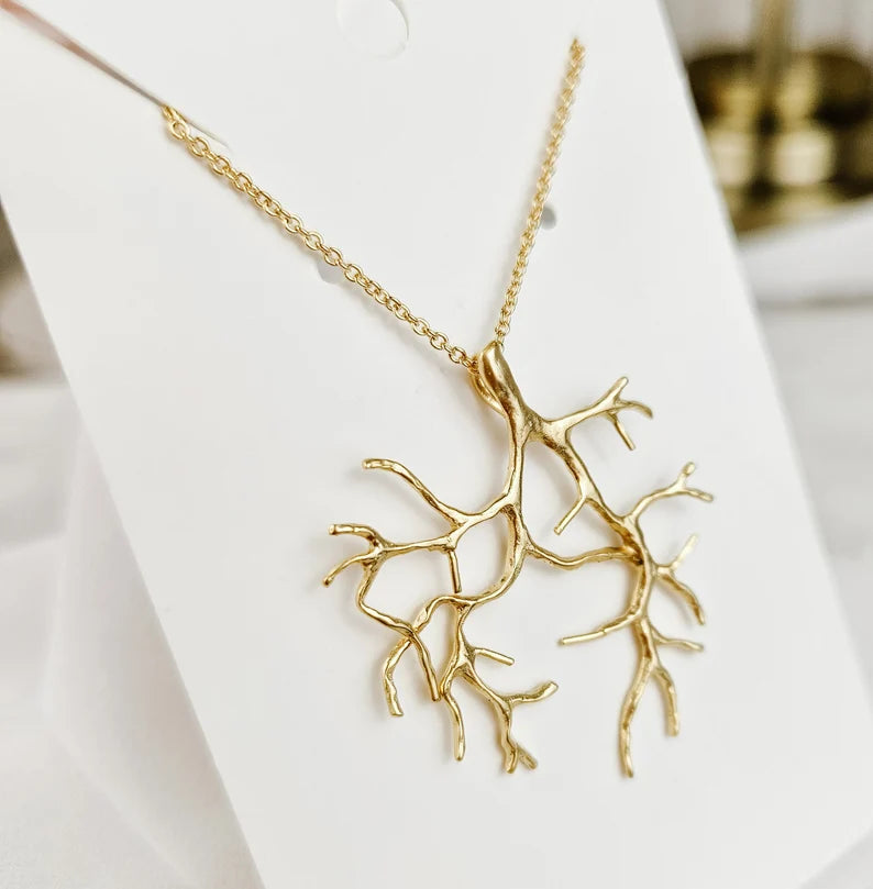 Gold Branch Layering Necklace