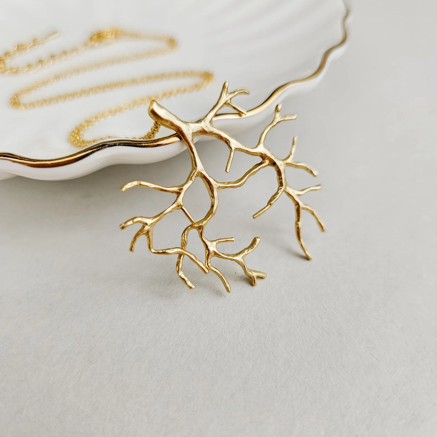 Gold Branch Layering Necklace