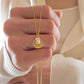 Gold Pearl Sea Shell Necklace