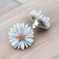 Blue Floral Daisy Resin Earrings