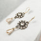 Crystal Chandelier Pearl Drop Earrings