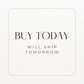 Buy Today Ship Tomorrow Graphic