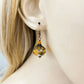 Amber Glass Drop Earrings