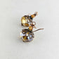 Amber Glass Drop Earrings