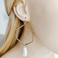 Large Gold Hammered Hoop Earrings