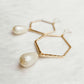 Large Gold Hammered Hoop Earrings