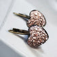 Glitter Heart Druzy Earrings