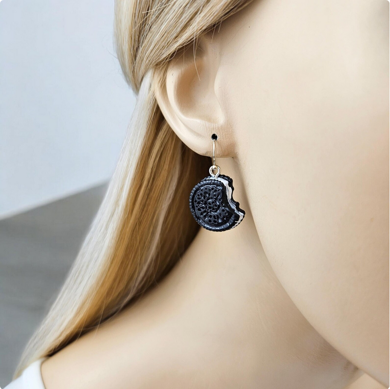 Ice Cream Cookie Sandwich Earrings