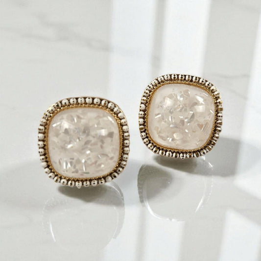 Vintage Inspired Glam Stud Earrings