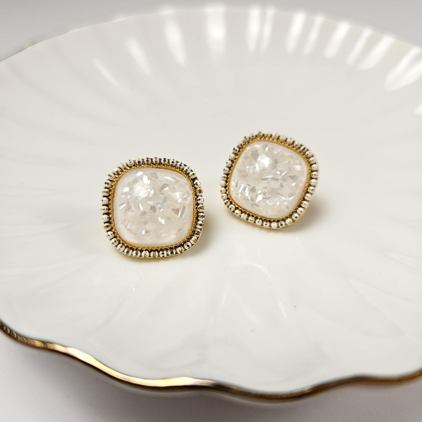 Vintage Inspired Glam Stud Earrings