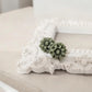 Green Floral Resin Stud Earrings