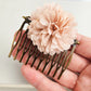 Blush Pink Flower Hair Comb