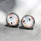 Geometric Silver Stud Earrings