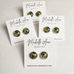 Peacock Feather Stud Earrings