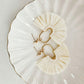 Ivory  & Gold Rattan Earrings