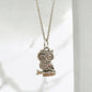 Silver Owl Charm Necklace