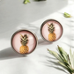 Silver Pineapple Stud Earrings