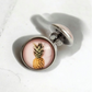 Silver Pineapple Stud Earrings