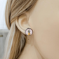 Silver Pineapple Stud Earrings