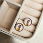 Silver Pineapple Stud Earrings