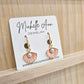 Pink Shell Pearl Dangle Earrings