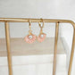 Pink Shell Pearl Dangle Earrings