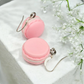 Pink Strawberry Macaron Earrings