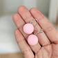 Pink Strawberry Macaron Earrings