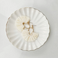 Ivory Fan Fringe Statement Earrings