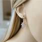 Rose Gold Crystal Leaf Earrings