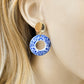 Blue & White Dangle Earrings