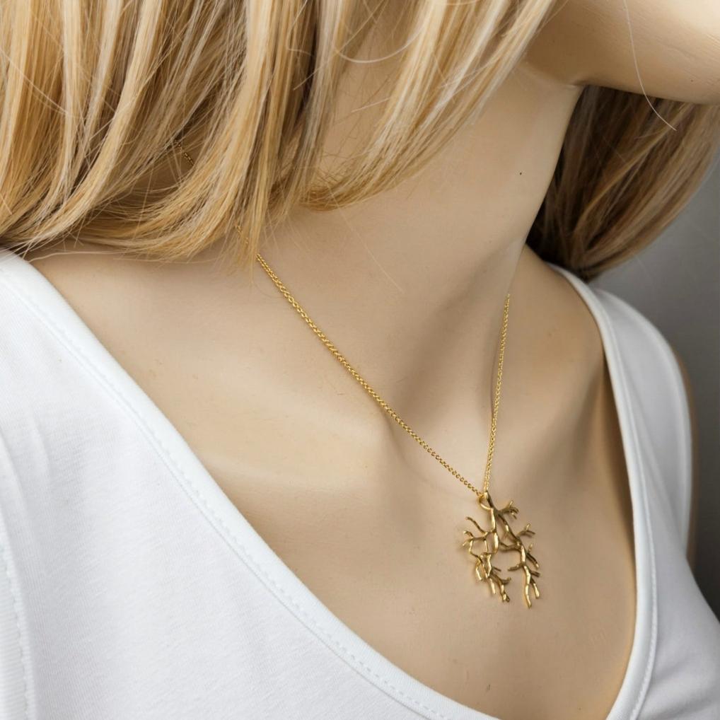 Gold Branch Layering Necklace