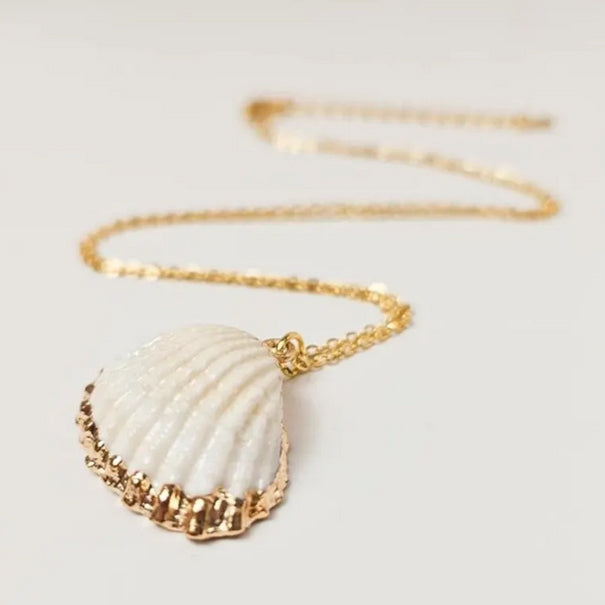 Gold Dipped Seashell Necklace