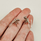 Sterling Silver Dinosaur Miniature Earrings