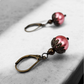 Pink Vintage Inspired Pearl Earrings