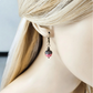 Pink Vintage Inspired Pearl Earrings