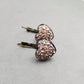 Druzy Heart Dangle Earrings