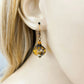 Topaz Vintage Style Dangle Drop Earrings