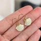 Gold Seashell Dangle Earrings