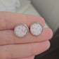 Pink Heart Stud Earrings