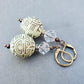 Green Vintage Style Statement Earrings